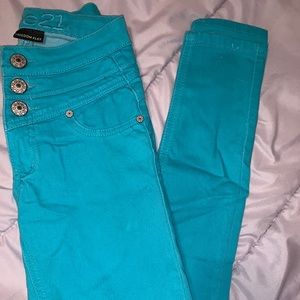 High waisted Rue 21 blue jegging